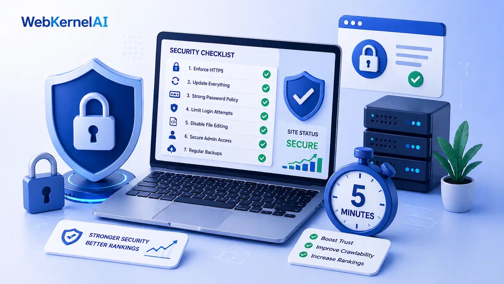 7 Security Fixes You Can Apply in 5 Minutes