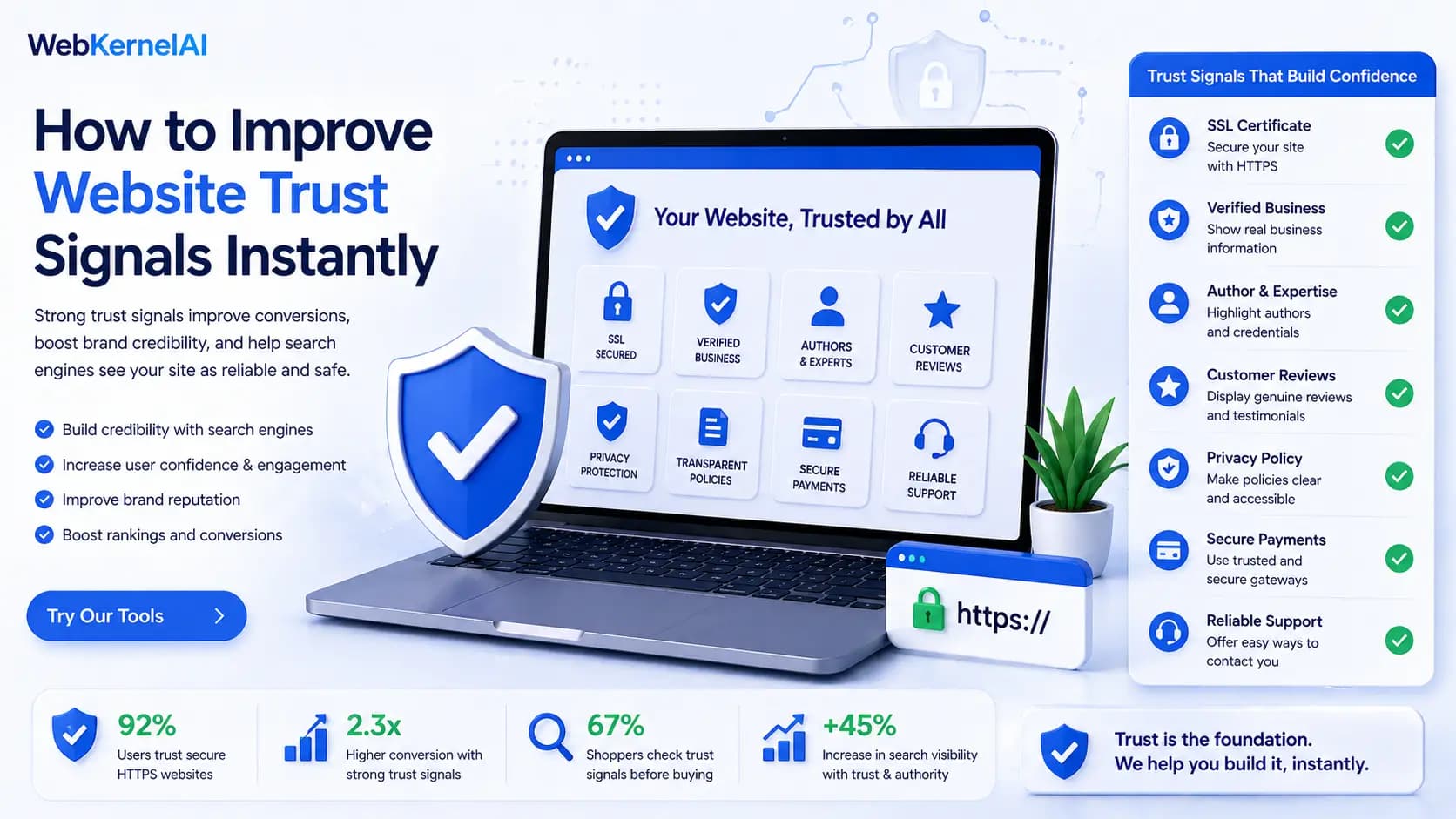 How to Improve Website Trust Signals Instantly